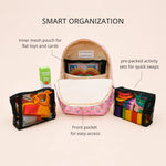 3 year old best travel toys organized with backpack