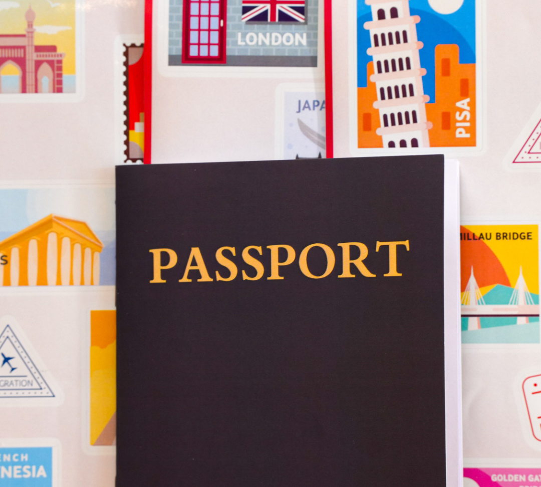 Passport sticker book for 3 year old kids