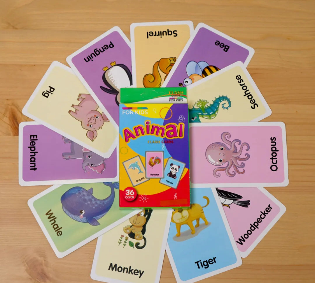 animal toy cards for 2 year olds