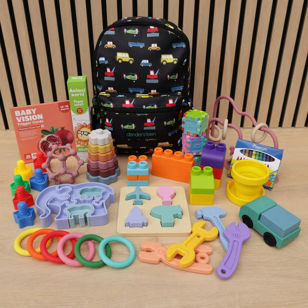 1 Year Old Kid Toy Set + Backpack