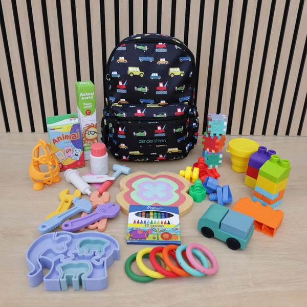 2 Year Old Kid Toy Set + Backpack
