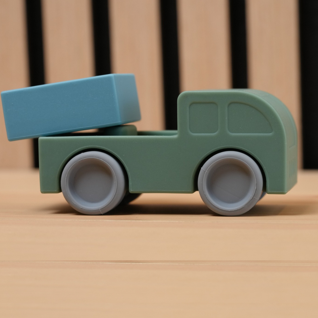 silicone truck toy for 1 year olds