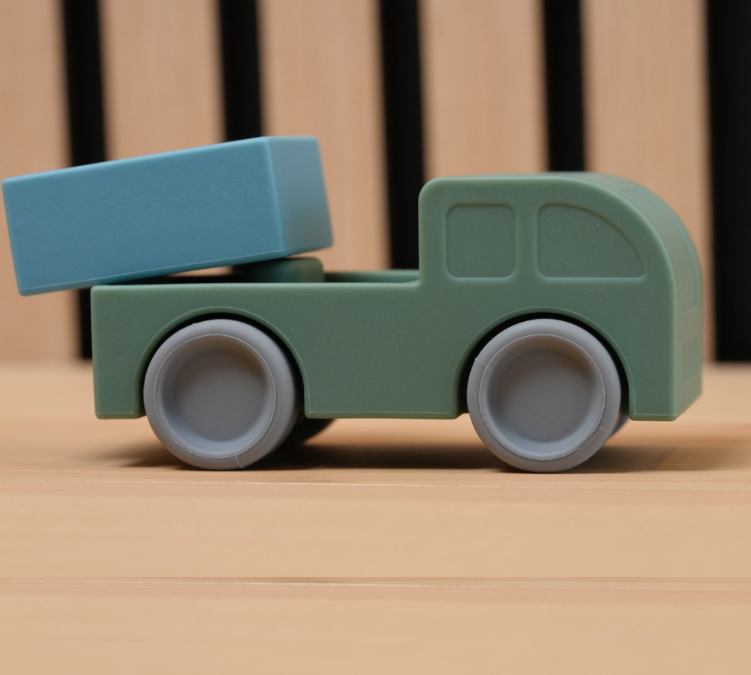silicone truck toy for 1 year olds